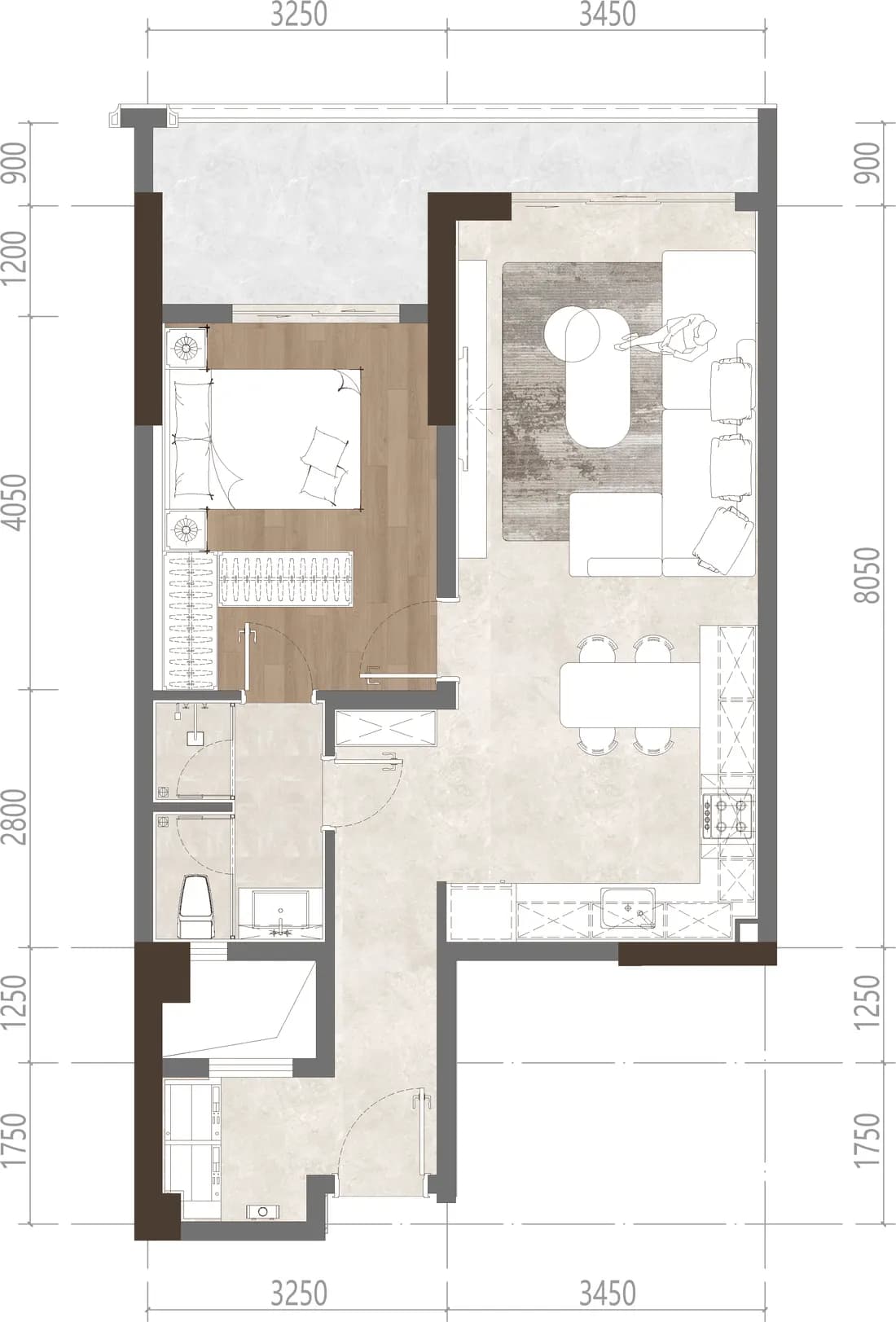 Floor plan of the A3 residence